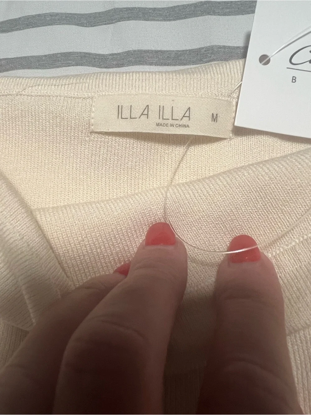 Strapless Ruched Side Top - Cream - Picture 5 of 5